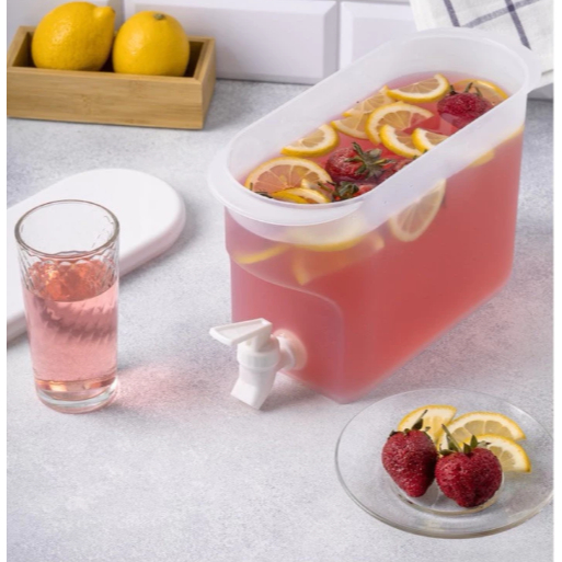 Suqueira Com Tampa Plastica Torneira 3 litros Com ou Sem Filtro Multiuso Para Geladeira Cozinha Copa em Oferta na Shopee