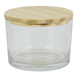 10 Potes De Vidro Vela 150ml Com Tampas De Madeira + Lacre Termoencolhivel em Oferta na Shopee