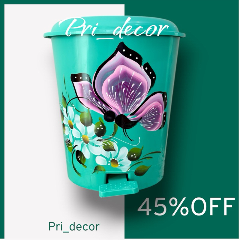 Lixeira com pedal Redonda 12 LITROS Plástico,para cozinha ou banheiro em Oferta na Shopee