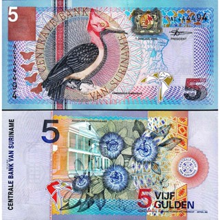 Cédula Suriname 5 Gulden Fe em Oferta na Shopee