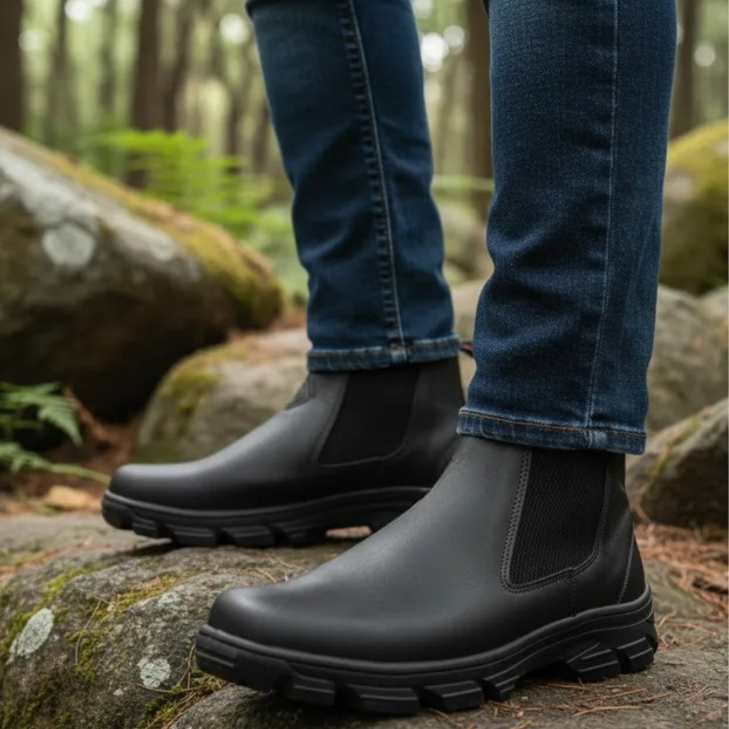 Botina Bota Coturno Agro 100% Couro Legítimo Trabalho Tratorada Promoção