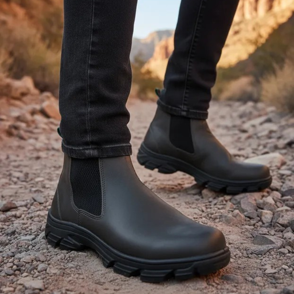 Botina Bota Coturno Masculino Feminino Casual e Trabalho Em Couro Legitimo