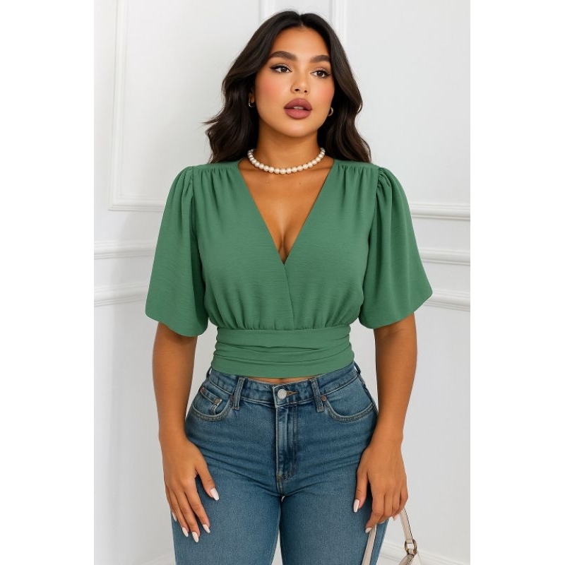 O que é Cropped Manga Curta Bufante? Guia e Onde Comprar | BuscaProdutos