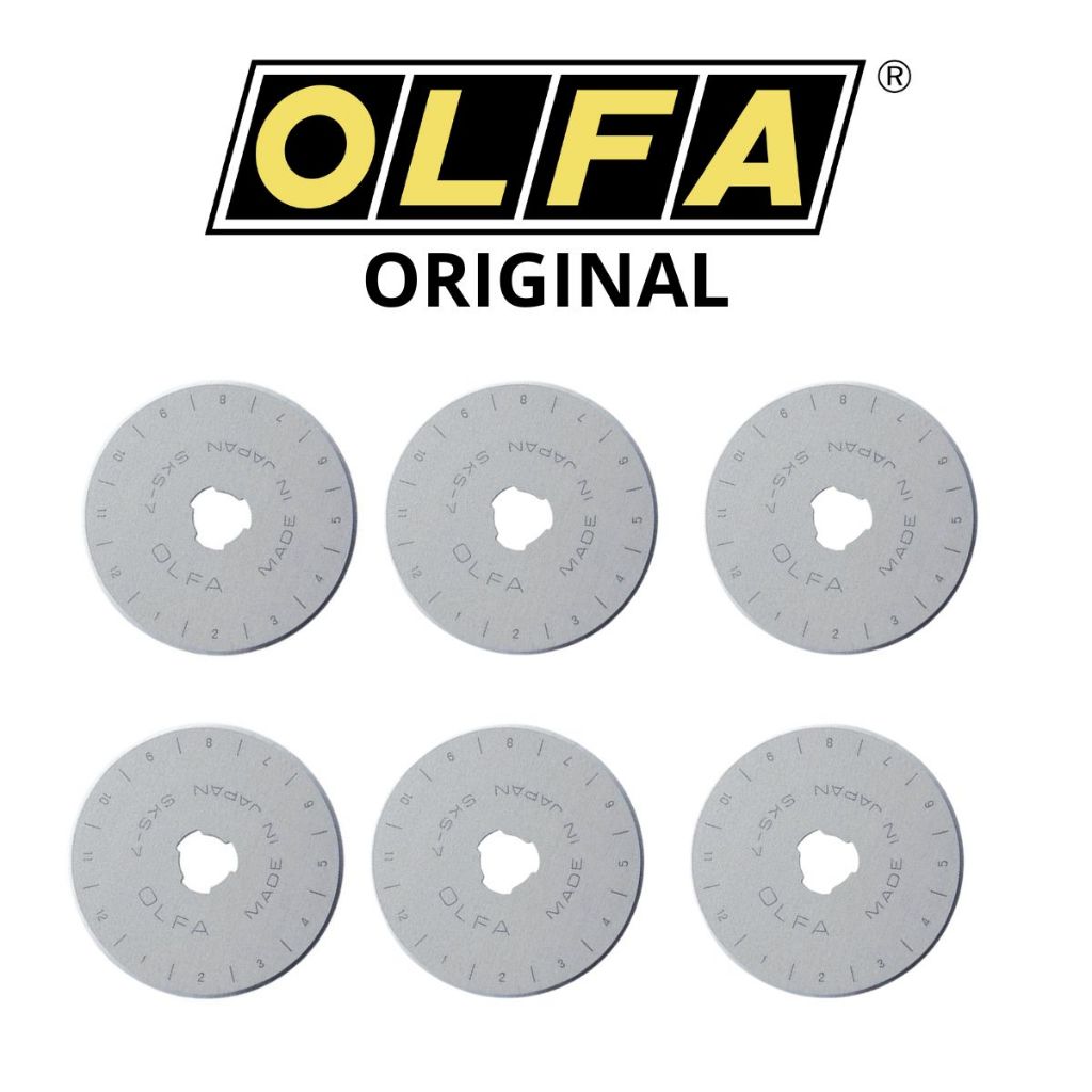 Lâmina Disco 45mm Marca Olfa ORIGINAL Premium para Cortador circular