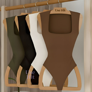 Body Quadrado Feminino Collant Suplex Regata Alça Larga Forro Duplo Verão em Oferta na Shopee