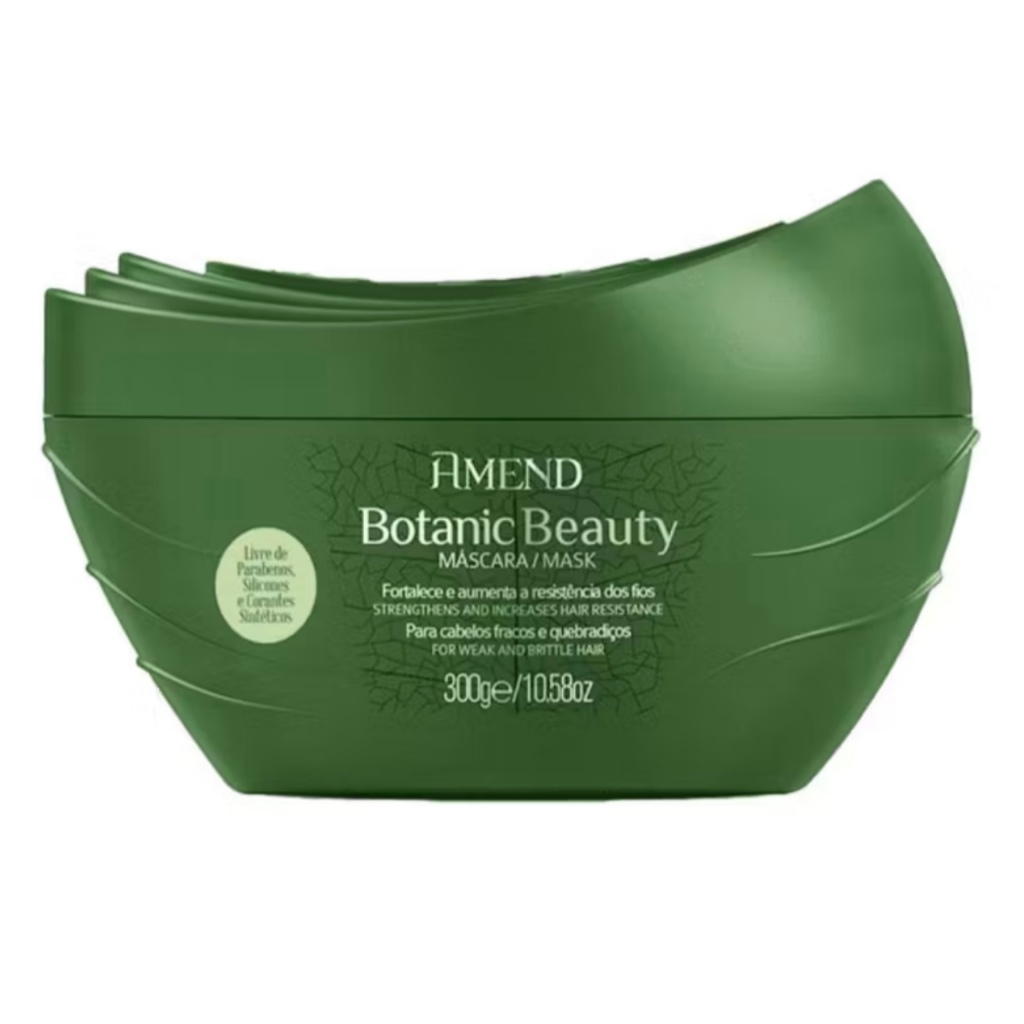 Máscara Capilar Amend Botanic Beauty 300g – Força e Resistência para Cabelos Fracos