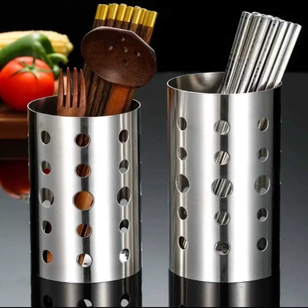 ESCORREDOR DE TALHERES EM INOX – RESISTENTE, ELEGANTE E HIGIÊNICO! em Oferta na Shopee