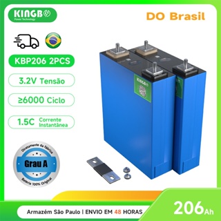 Kingbo Power 2PCS 206Ah lifepo4 Bateria 3.2V Grau A Bateria para sistema solar off-grid em Oferta na Shopee
