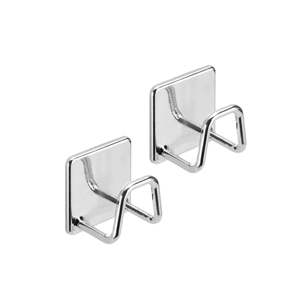 Kit 2 Ganchos De Parede Com Adesivo 3m Cromado Dourado Arthi Cabide de Parede Autocolante em Oferta na Shopee