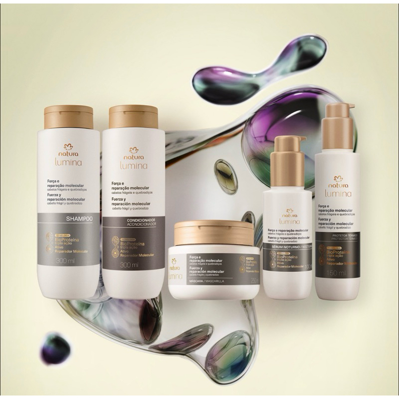 FORÇA E REPARAÇÃO MOLECULAR NATURA LUMINA KIT COMPLETO