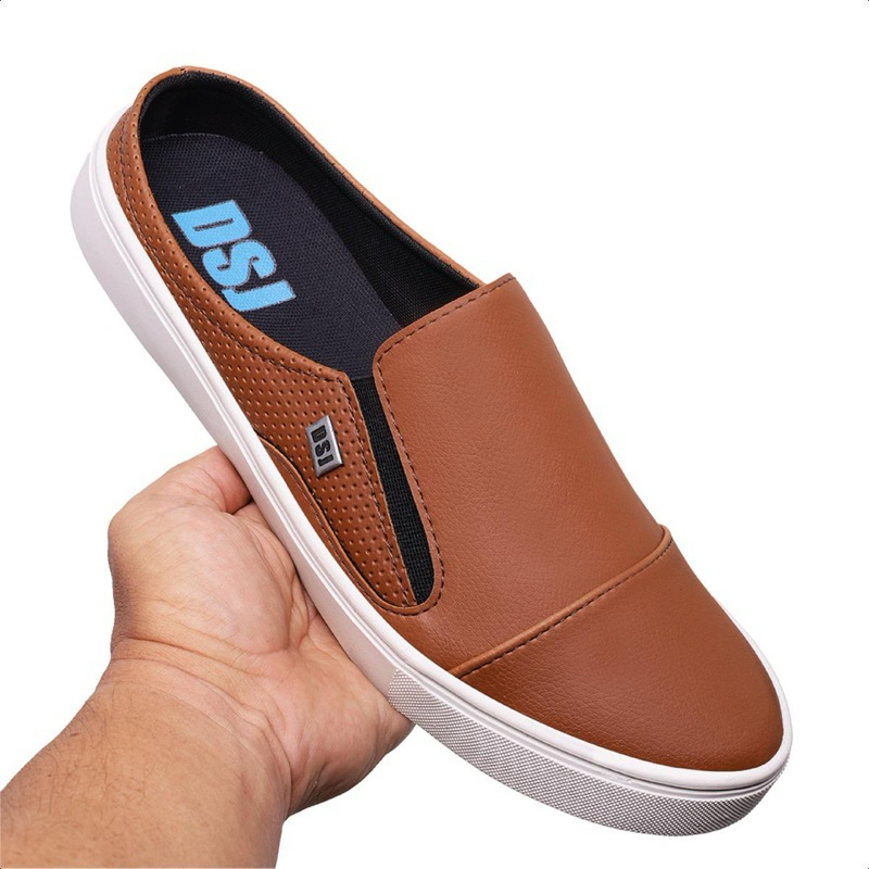 Slip On Masculino Mule Sapato Cofortavel