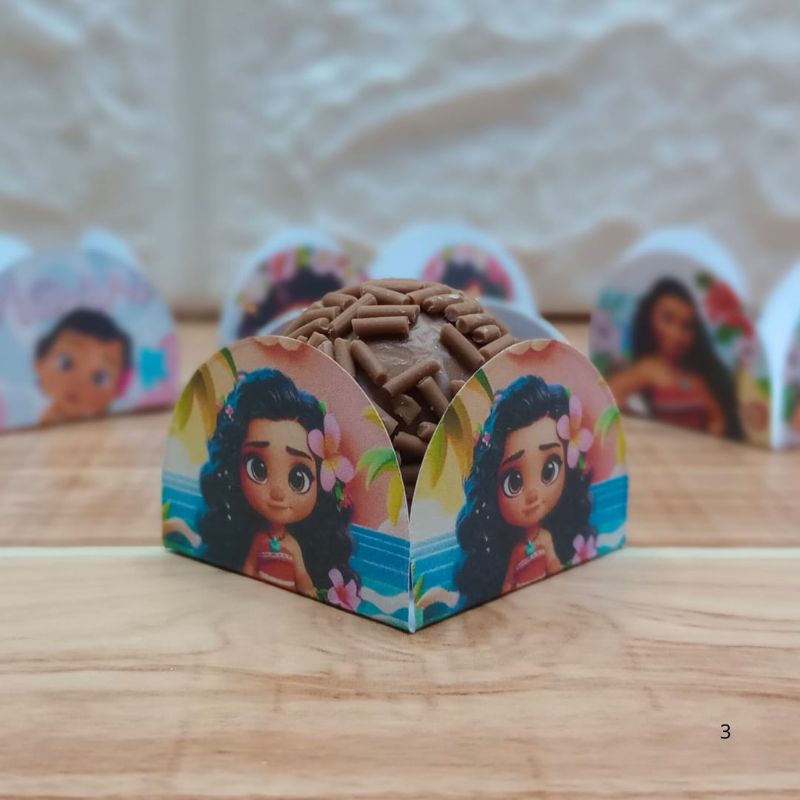 Forminhas para Docinhos e Brigadeiros Moana Lembrancinha Festa Aniversário