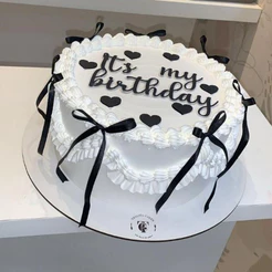 Envio Imediato - Topo de Bolo com Escrita + laços e corações / Topper Its my Birthday