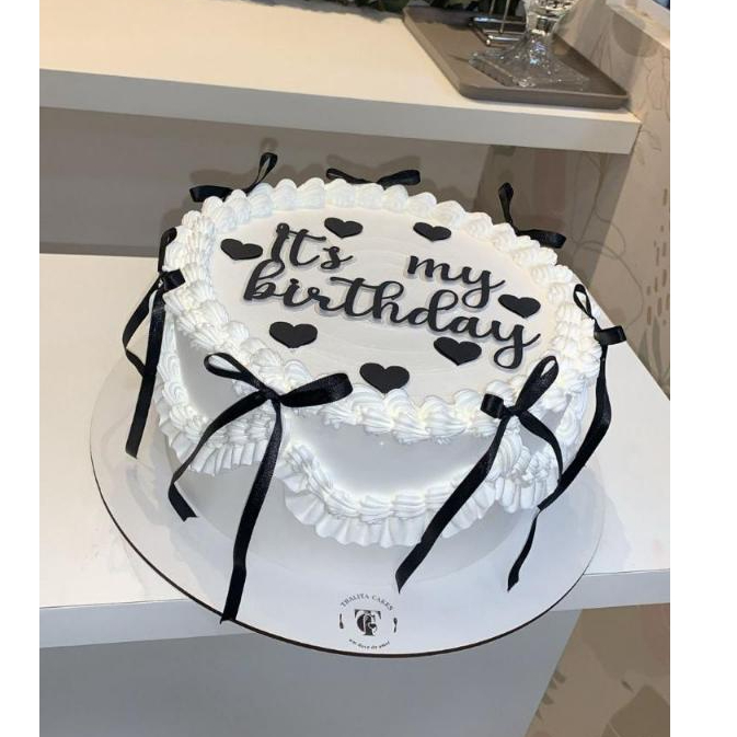 Envio Imediato - Topo de Bolo com Escrita + laços e corações / Topper Its my Birthday — imagem 2 de 2