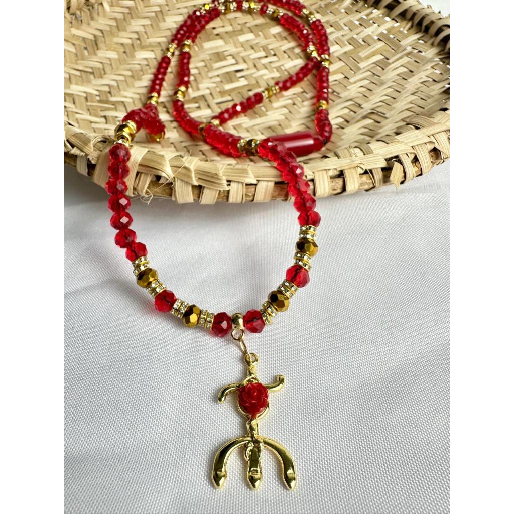 Guia colar fio de conta de cristal Maria Padilha, Maria Mulambo, Maria Navalha, Dama da noite, Pombagira