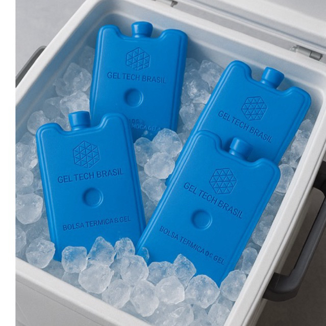 Kit Até 4 Gelo Reutilizável Artificial Ideal Bebidas Bolsa Termica Cooler Refrigeração 600ml.