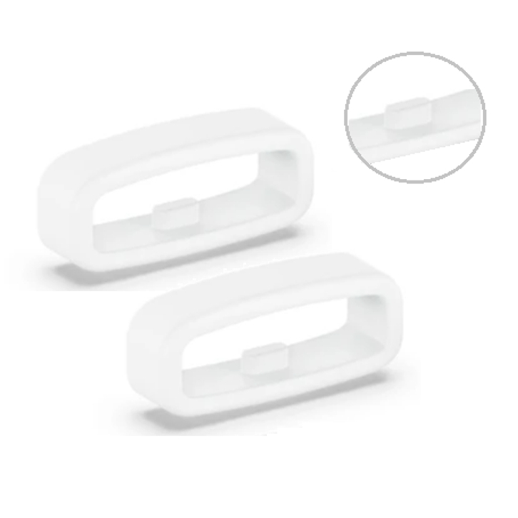Kit 2 Anel Passador Branco Compatível Com Amazfit GTR 42/47mm, GTR 2/2e, GTR 3/3 Pro, 4 e GTR Mini