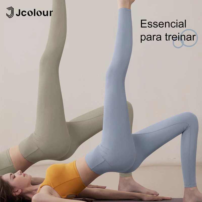 Jcolour Kit 2 Calça Legging Suplex Feminina Fitness de Fitness Academia Yoga Pilates Moda Feminina