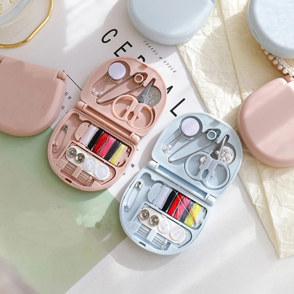 Mini Kit De Costura Viagem Bolsa Agulha Linha Emergencia em Oferta na Shopee