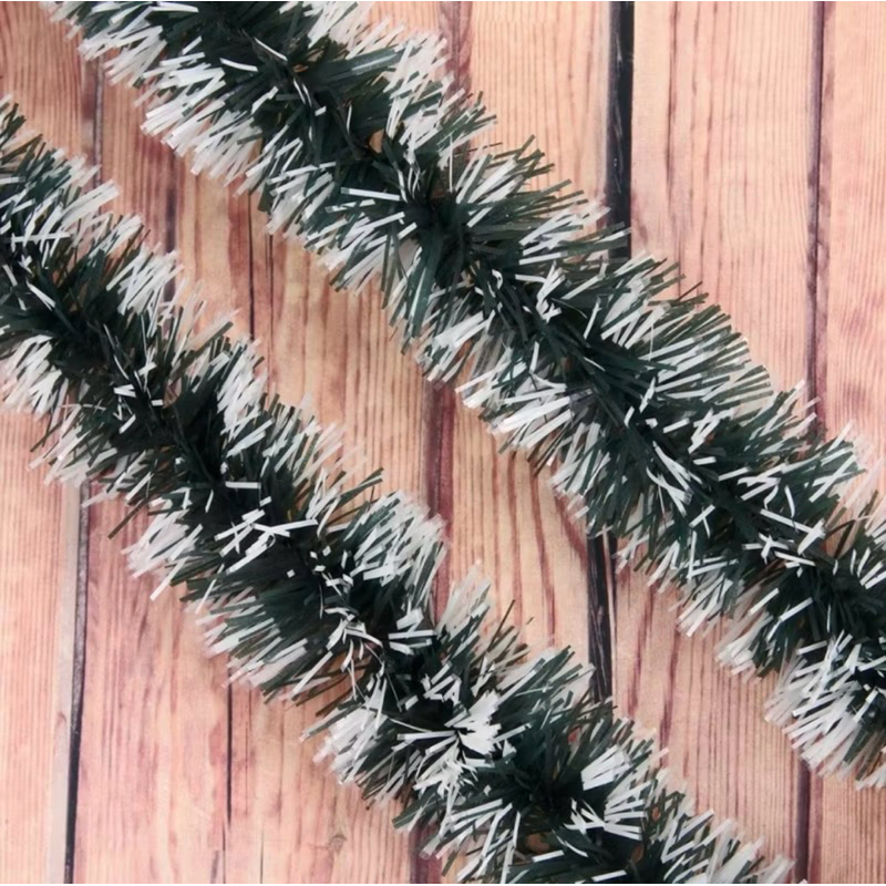 FESTÃO NEVADO | TAM.: 8CM X 2 METROS | ENFEITE DE PORTA | DECORAÇÃO DE ÁRVORE DE NATAL | PAPAI NOEL