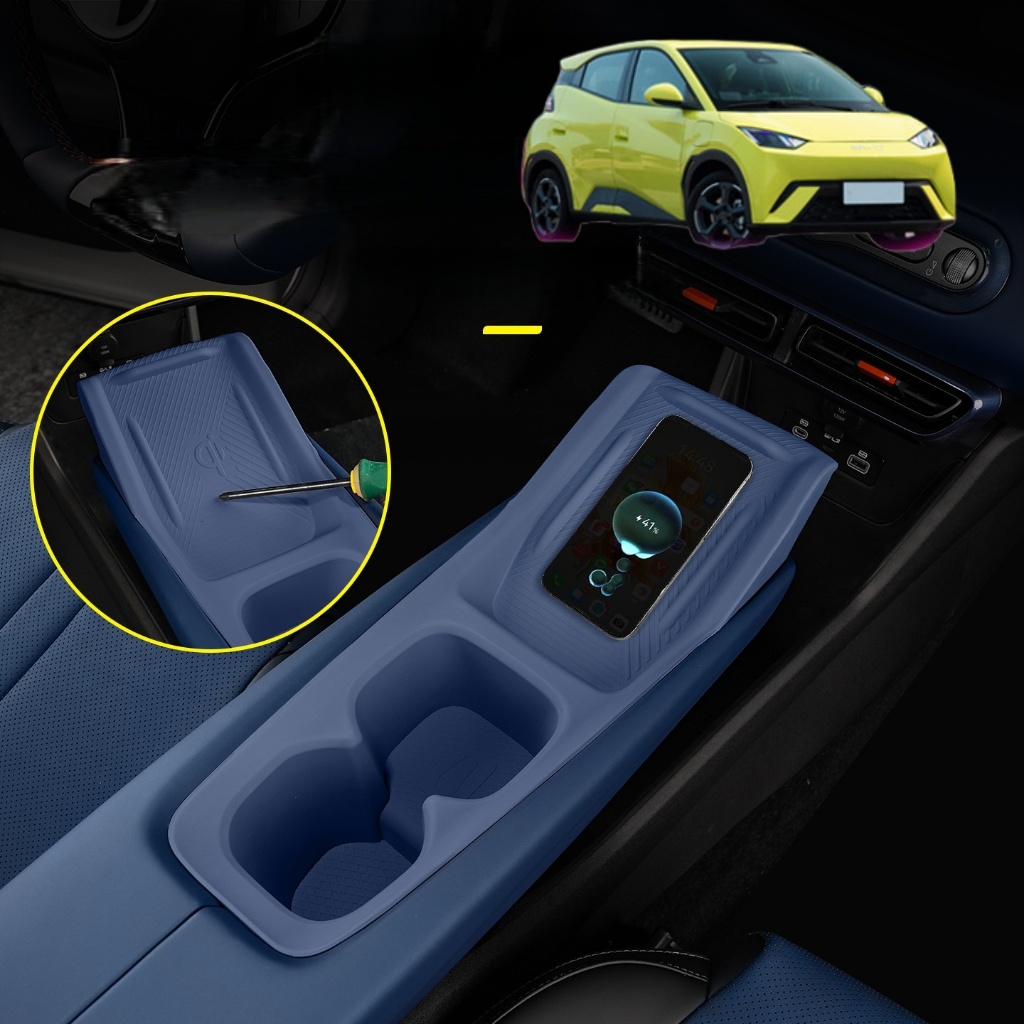 Acessório BYD Dolphin mini Porta-Copos Anti-Derrama - Organizador de Console do Carro em Oferta na Shopee