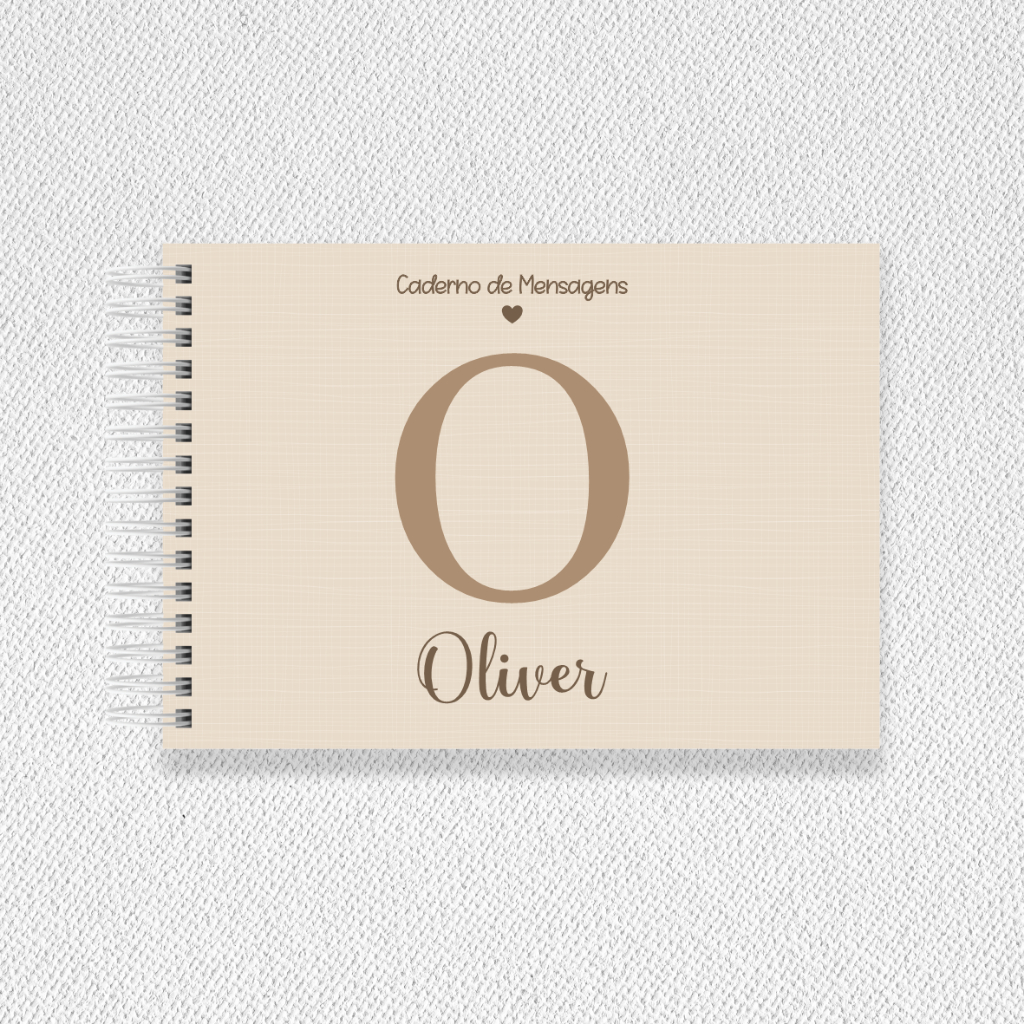 Caderno Livro de Mensagens Assinatura Chá Aniversário Menino Menina - Capa Dura Personalizada - Várias Cores — imagem 2 de 2
