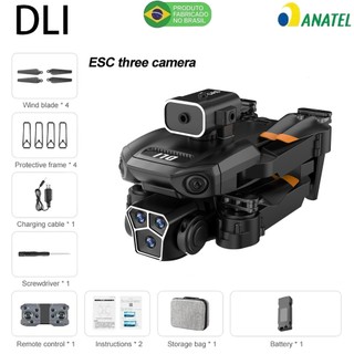 Dli Novo Y3 Drone Profissional 4K Com Dual Câmeras Fotografia Aérea Quadricóptero 2.4G Wifi