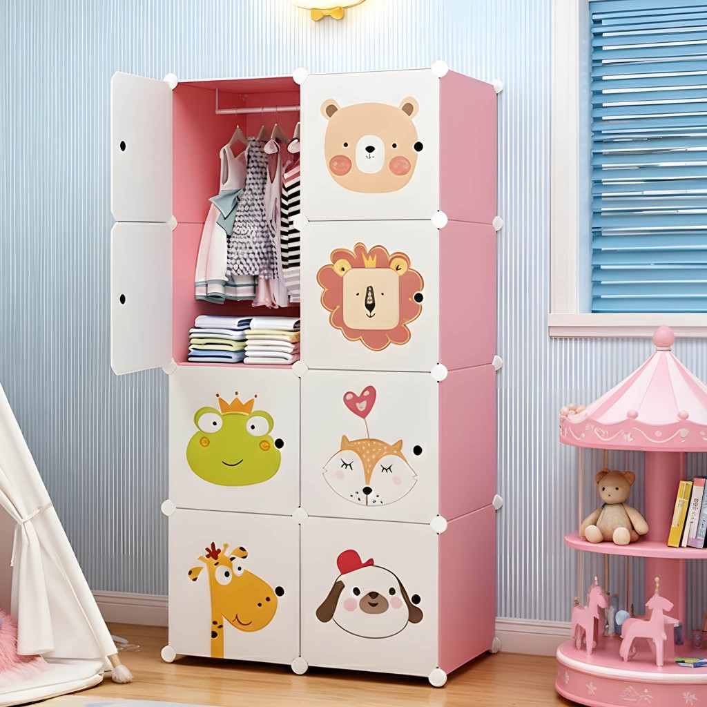 Armário Organizador Infantil Modular Desenho Animado