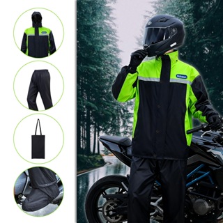 Conjunto Capa De Conjunto Completo Pvc Impermeável Para Motoqueiro Adulto Capa de chuva impermeável em Oferta na Shopee