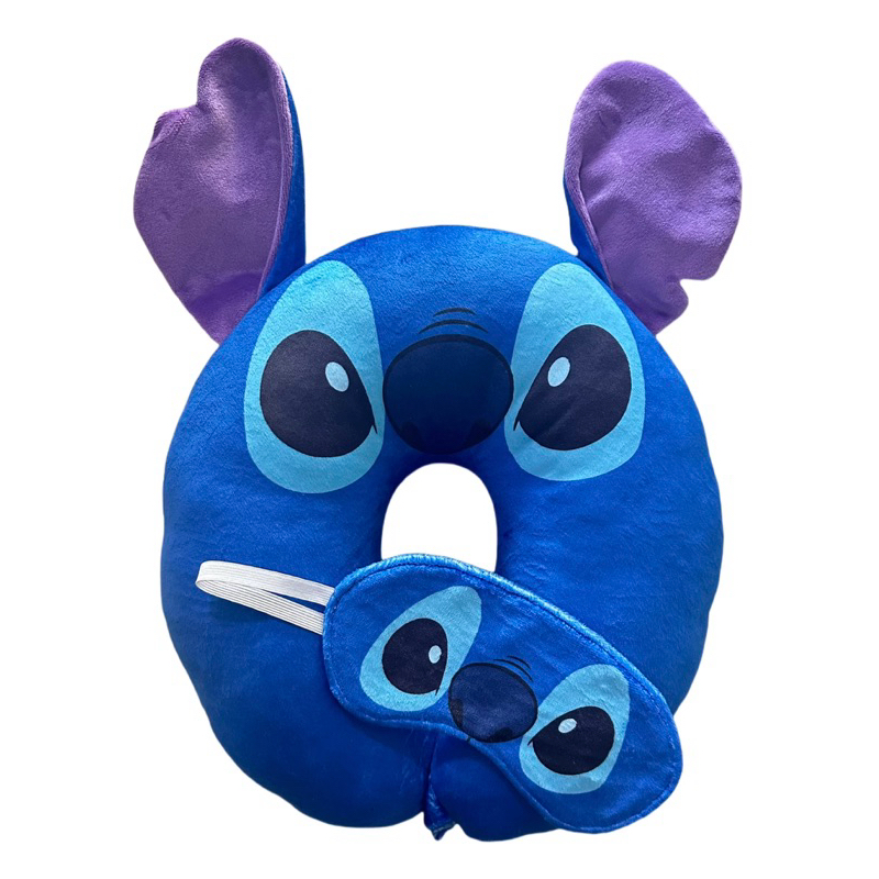 Almofada travesseiro apoio para pescoço com tapa olho para viagem