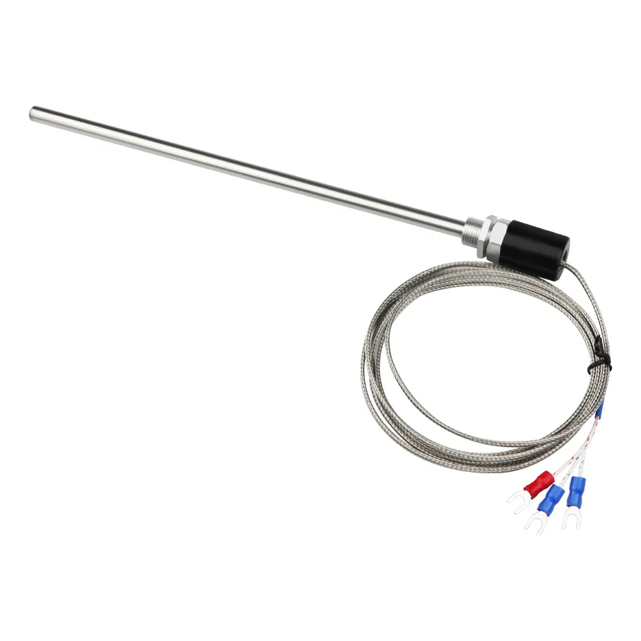 Sensor Alta Temperatura PT100 200mm Vareta 5 Metros Nfe