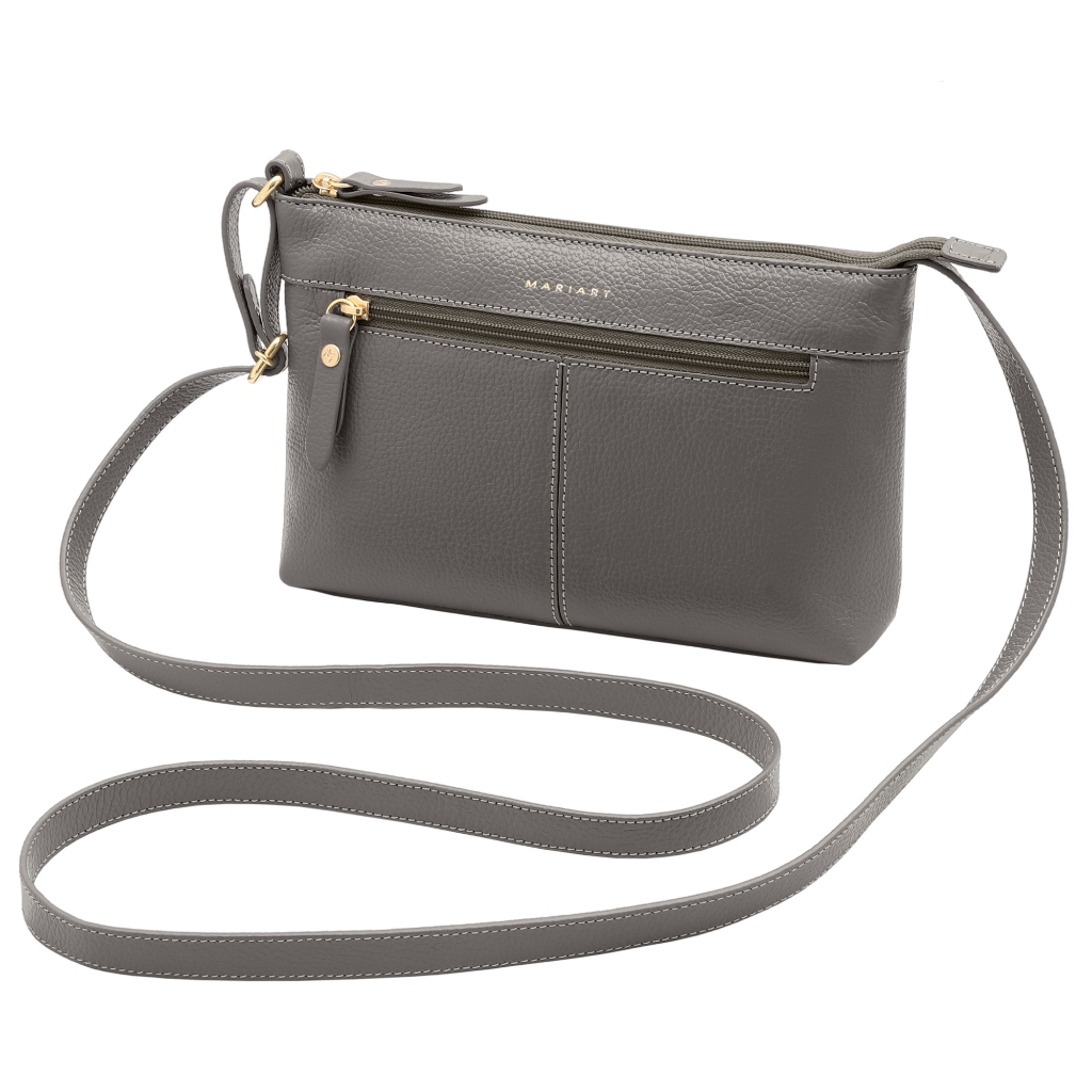 Bolsa Feminina Transversal de Couro Bovino Legítimo Mariart Cipozinho