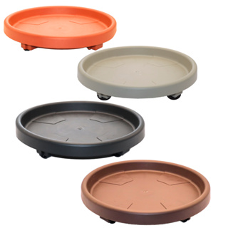 Suporte C/ Rodinhas Prato Para Vaso Em Abs 27cm Varias Cores em Oferta na Shopee