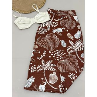 Conjunto Feminino Saia Midi +  Cropped  Saia feminina estampada tucano tropical verao inspiração fa estampa tucano Top em Oferta na Shopee