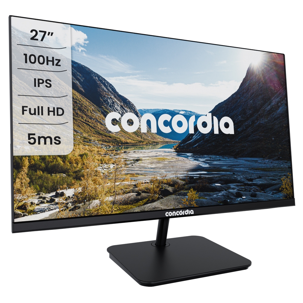Monitor Concórdia Empresarial E270 27" 100hz Led Full Hd IPS Hdmi Vga e Vesa SRGB 100% em Oferta na Shopee