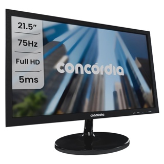 Monitor Concórdia 21.5 E215 Polegadas Led - Vga Hdmi Full Hd em Oferta na Shopee