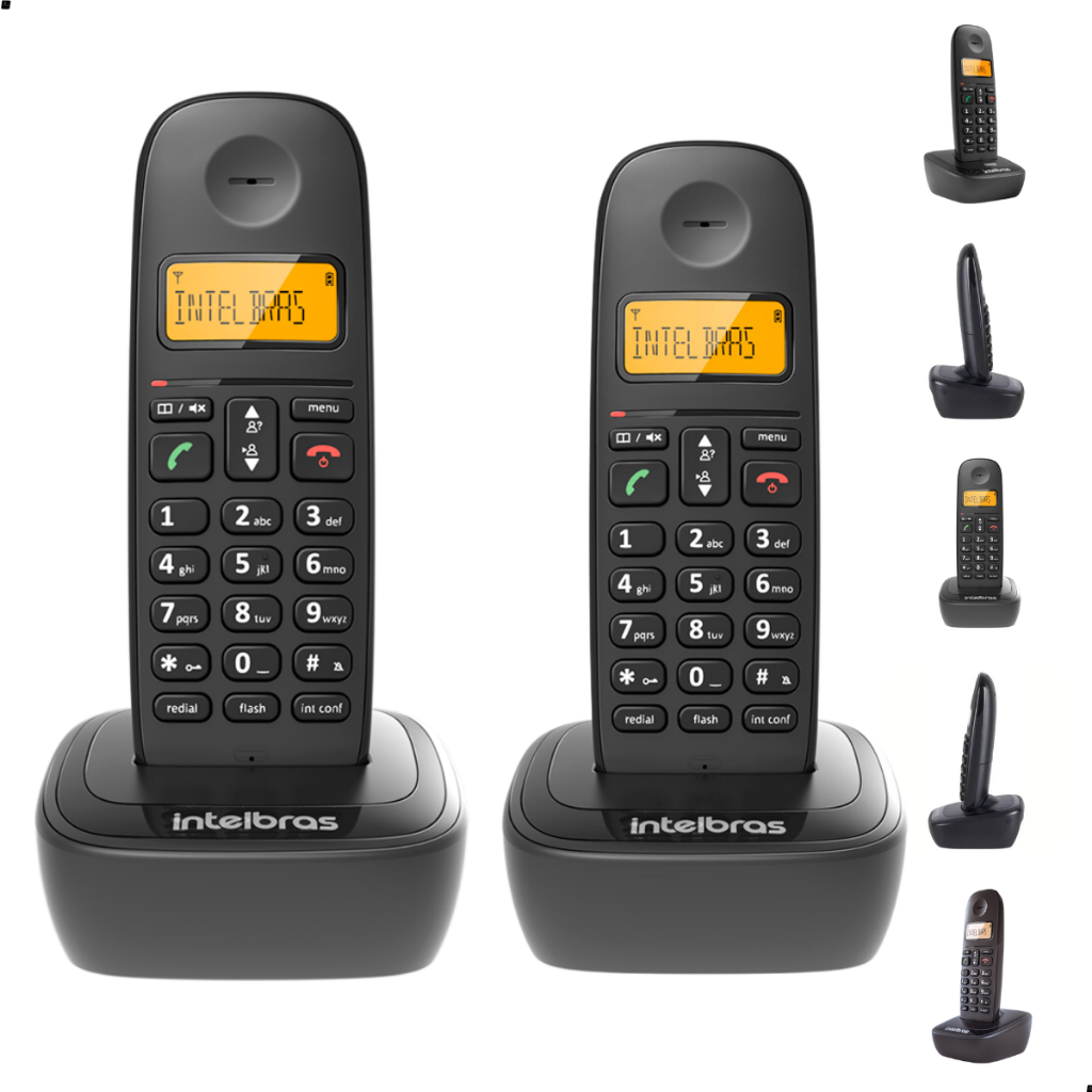 Telefone Fixo Sem Fio TS 2512 Ramal Alcance 50 a 300 metros
