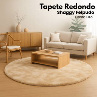 Tapete Redondo Sala Quarto 1Metro Peludo Shaggy Felpudo em Oferta na Shopee