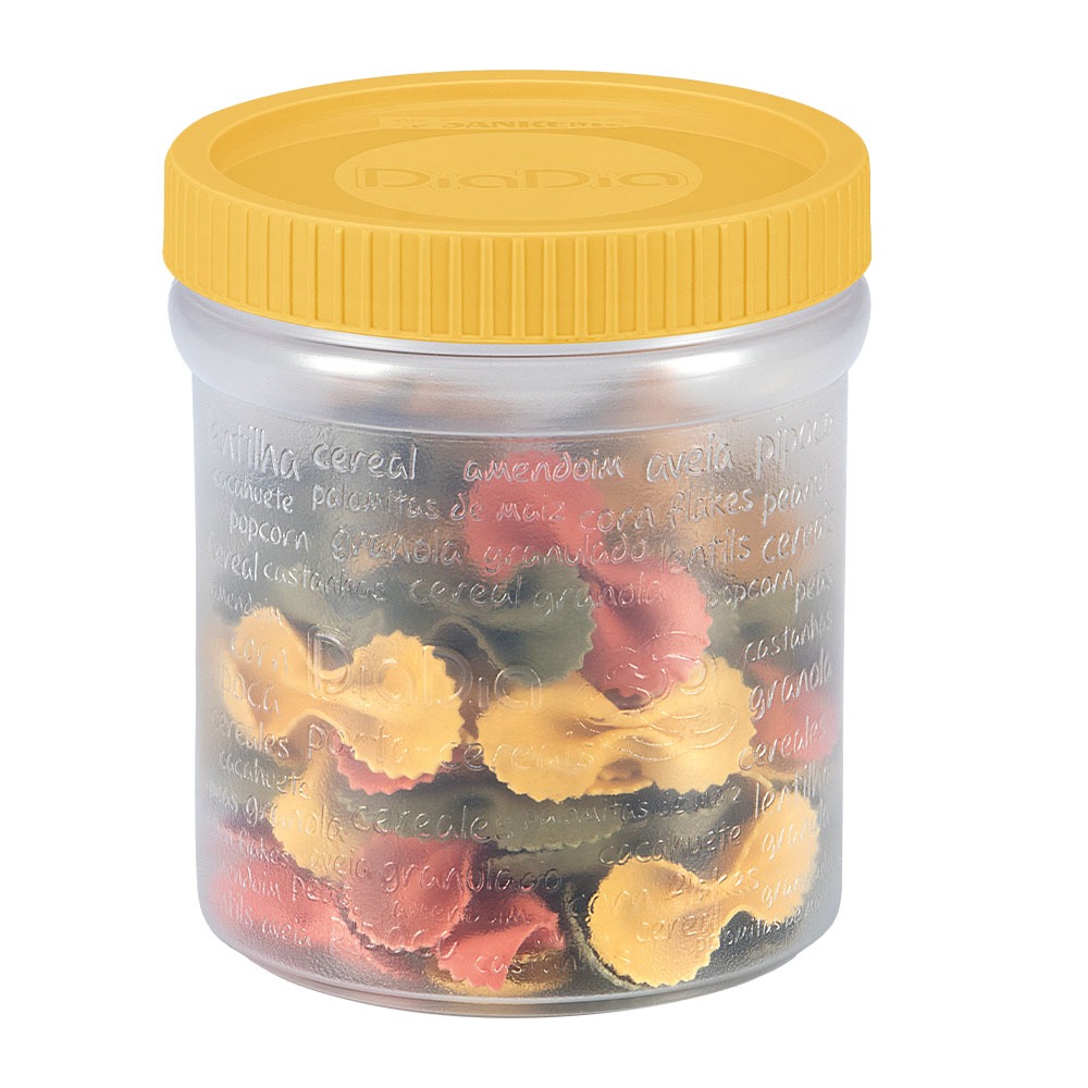Pote Hermético Porta Cereal P Tampa C/ Rosca Sanremo Mantimento Transparente