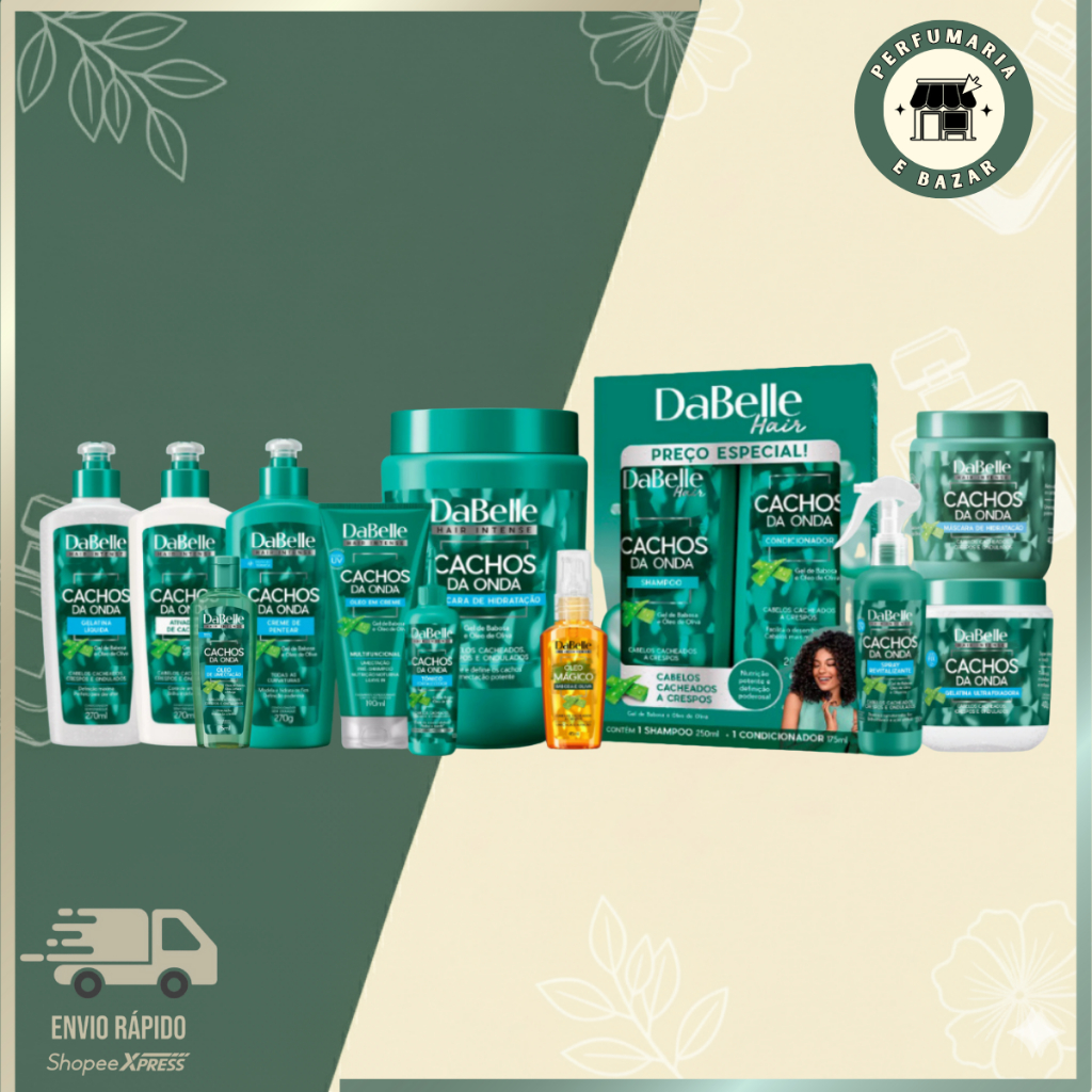 Kit Dabelle Cachos da Onda (7-8-9-10-11-12-13 itens)
