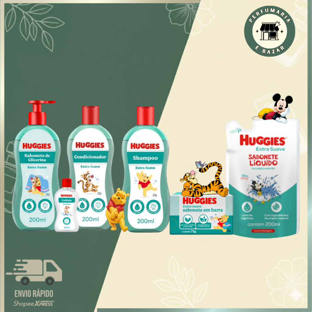 Kit Linha Huggies Extra Suave
