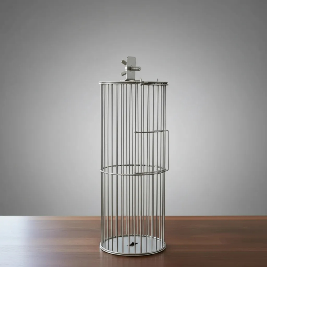 Cesto Grelha Tambor P/ Assar Coração De Frango Galinha Inox em Oferta na Shopee