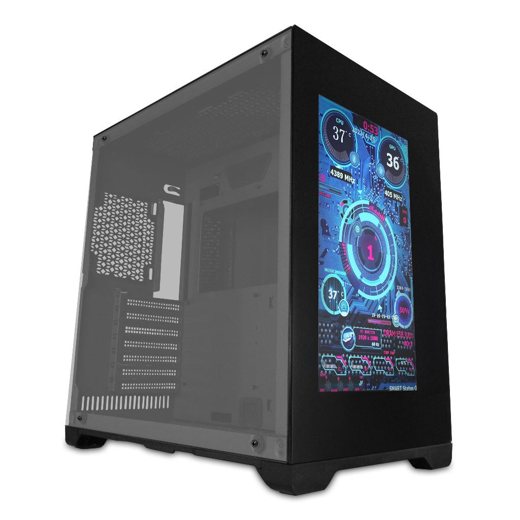 Gabinete Gamer Concórdia PZ-Led com tela frontal