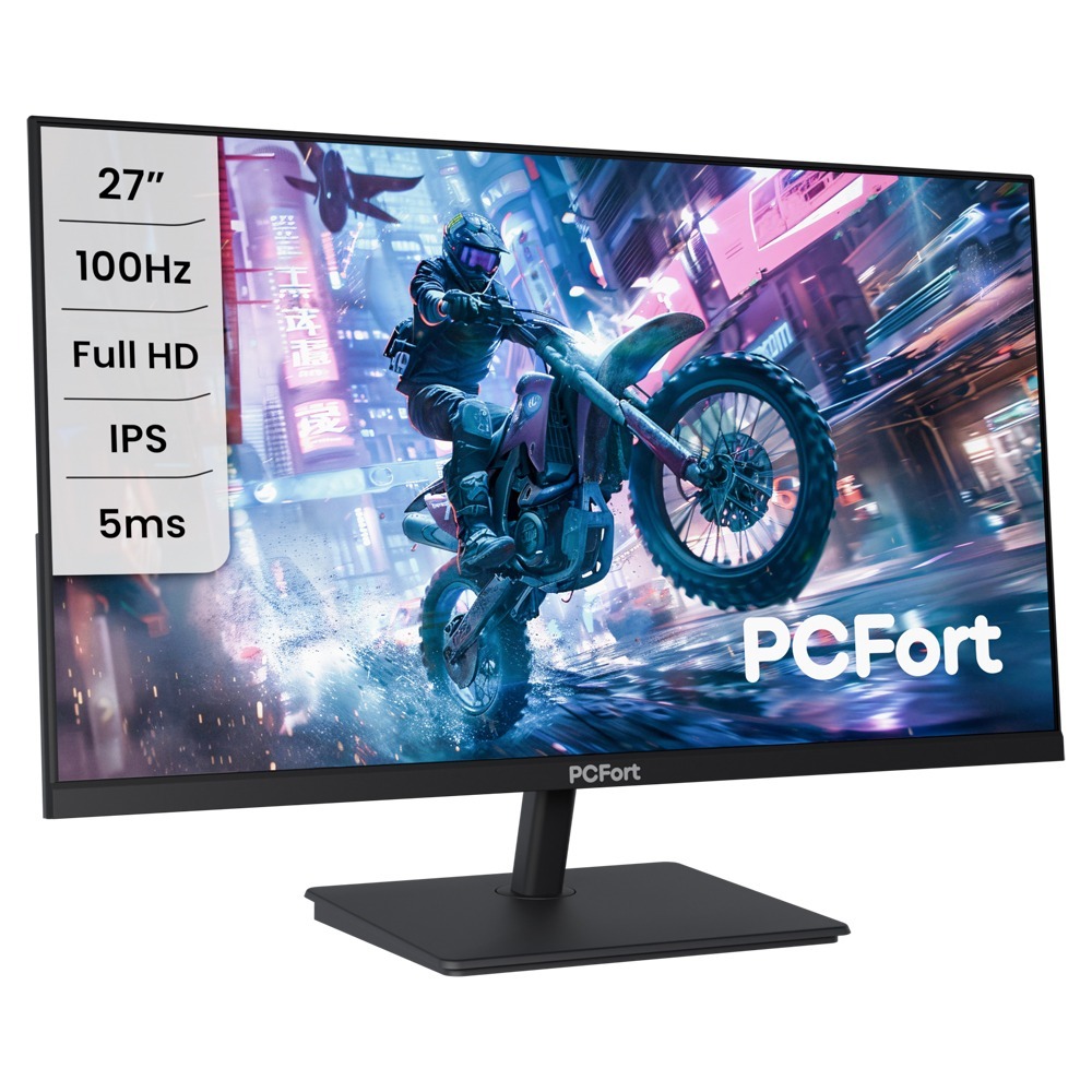 Monitor PCFort Gamer T2710 27" IPS Full HD 100Hz HDMI VGA VESA em Oferta na Shopee