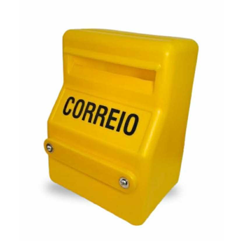Caixa  Correio Correspondência Amarela em PVC para grade, portão. em Oferta na Shopee