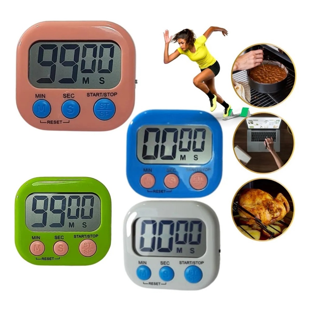 Timer Digital Temporizador Cronômetro Cozinha Imã Regressivo Cronometro