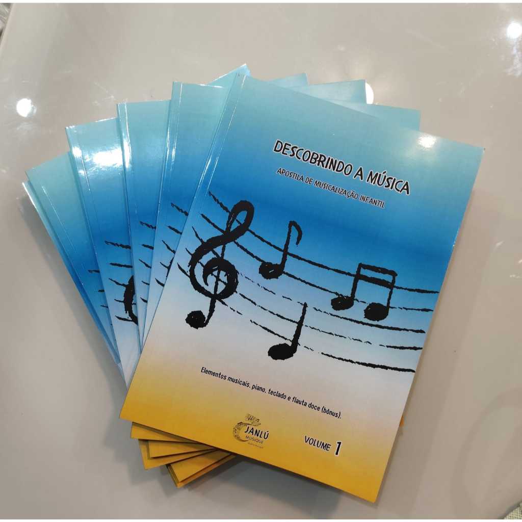 APOSTILA DE MUSICALIZAÇÃO 116pgs - NOTAS E FIGURAS MUSICAIS - ACORDES E INVERSÕES NO PIANO E TECLADO - NOTA FLAUTA DOCE