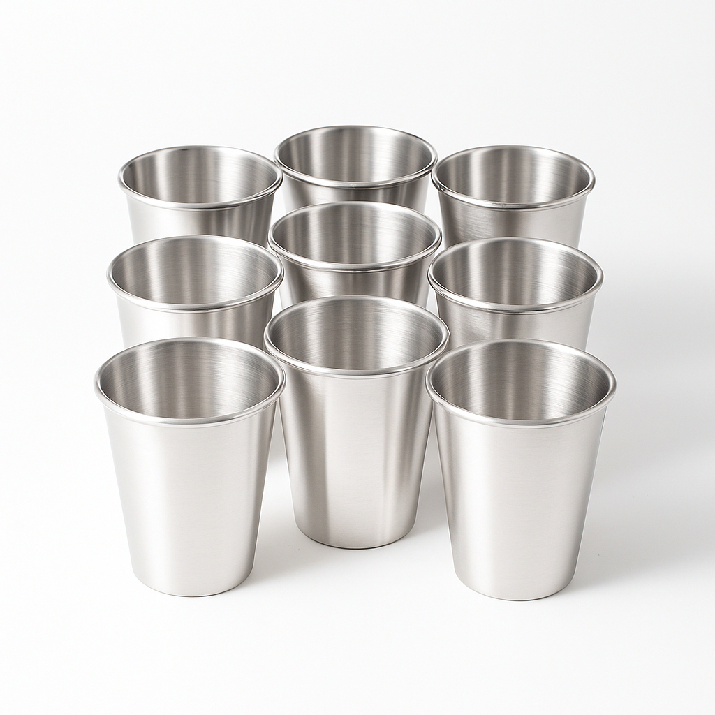 Kit 10 Copo Alumínio 250ml Leite Café Cerveja Chop Bar Festa em Oferta na Shopee