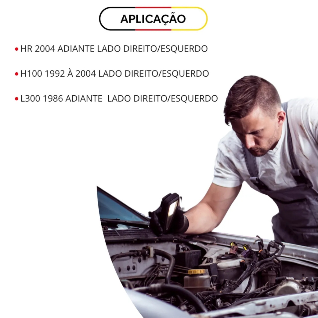 Detalhes do Kit 2 Peças Pivo Superior De Bandeja Suspensão H100 L300 Hr
