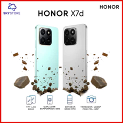 HONOR X7d 4G, 256GB / 8GB RAM, Processador Qualcomm Snapdragon 685, Câmera 108MP, Bateria 6500mAh, Versão Global